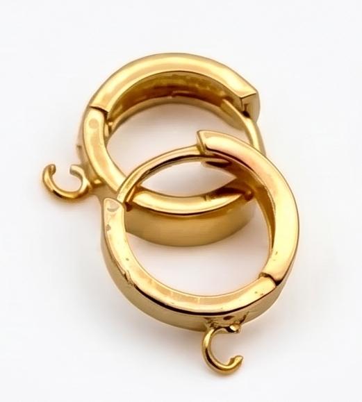 18K Gold Filled Alternative Ball Earring Posts: Durable Dainty Design - Waterproof Finish, Lead Nickel Free, Boutique Jewelry Findings