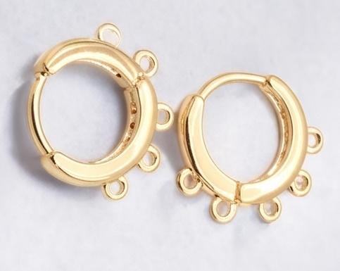 Findings 18k Earring Gold Filled Alternative Hooks, Lever Back & Hoops (13-22mm Sizes, Durable , Jewelry Repair Supplies)