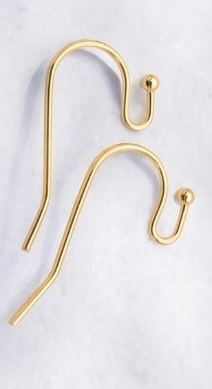 Findings 18k Earring Gold Filled Alternative Hooks, Lever Back & Hoops (13-22mm Sizes, Durable , Jewelry Repair Supplies)