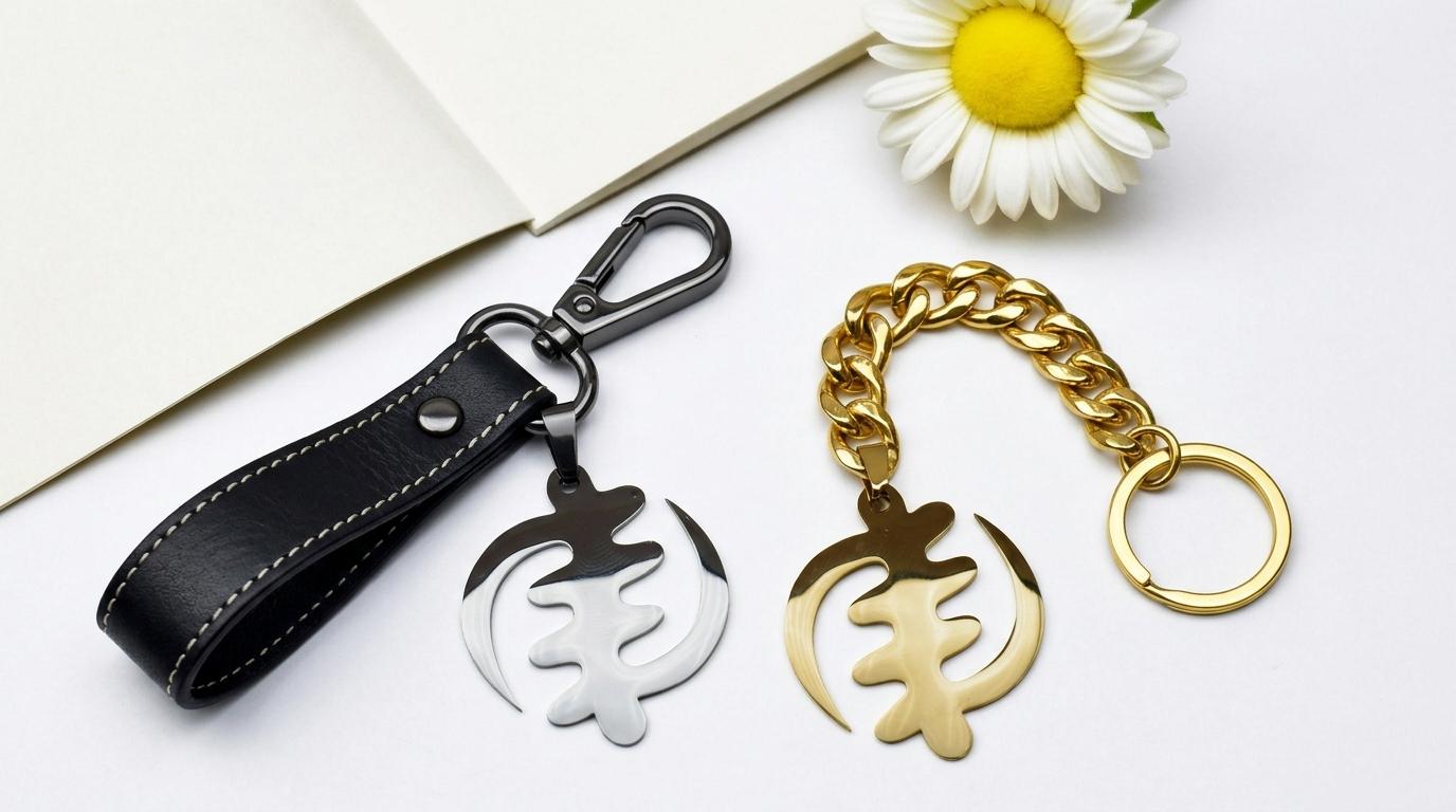 Gye Nyame Pendant: Gold And Silver Tone - African Adinkra Symbol, Stainless Steel Charm, Unisex Jewelry