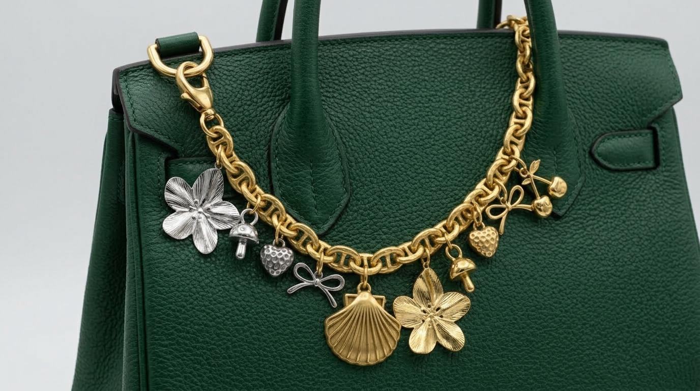 Stainless Steel Gold Charm Mix: Blossom Flower, Shell & Heart Pendants | Mixed Metal, Hypoallergenic | DIY Jewelry Making