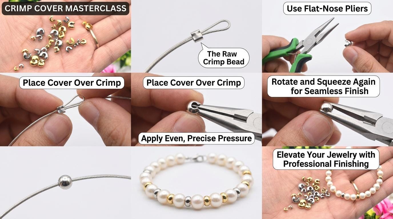 Gold Silver Knot Covers: Smooth Dome Half-Round Shape - Stainless Steel, Jewelry Repair and Finishing 12 PCs/PK