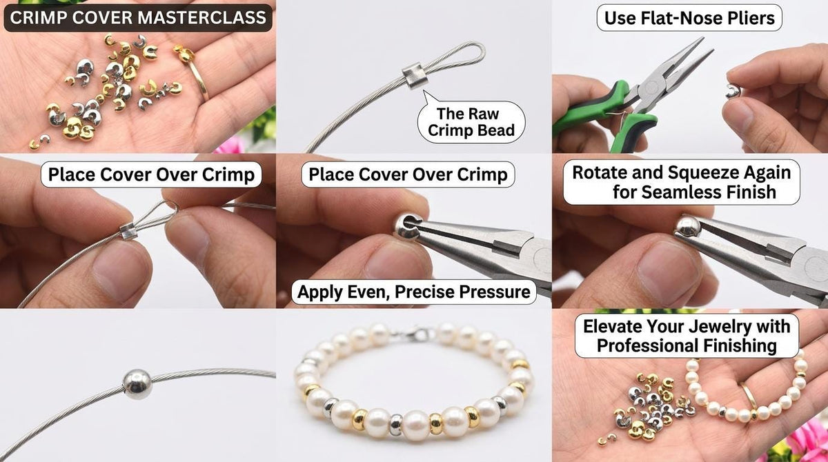 Gold Silver Knot Covers: Smooth Dome Half-Round Shape - Stainless Steel, Jewelry Repair and Finishing 12 PCs/PK