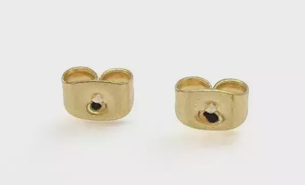 Gold Stainless Steel Stud Earring Posts Flat Pad with Loop & Ball Stud Findings Hypoallergenic Jewelry Making Supplies