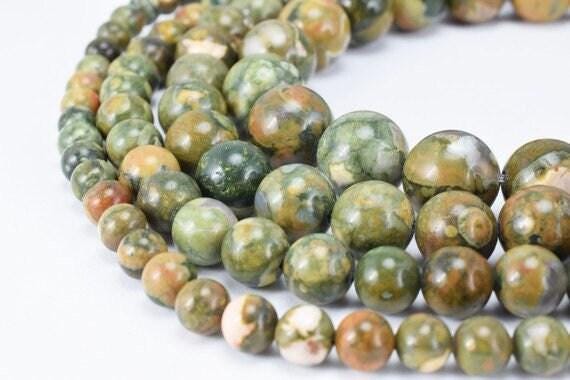 Natural rain forest jasper(bird rock) gemstone beads round beads 6mm,8mm,10mm,12mm natural stones beads healing chakra stones jewelry making