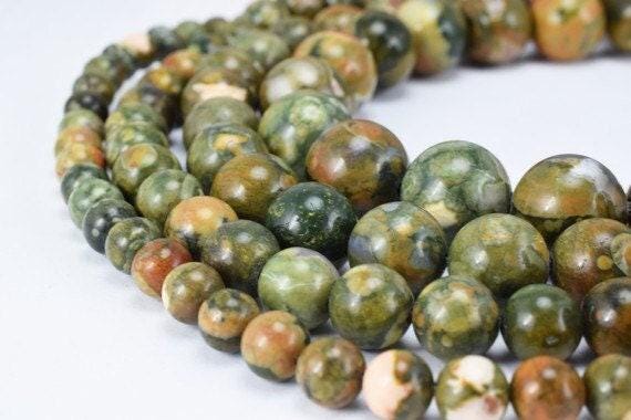 Natural rain forest jasper(bird rock) gemstone beads round beads 6mm,8mm,10mm,12mm natural stones beads healing chakra stones jewelry making