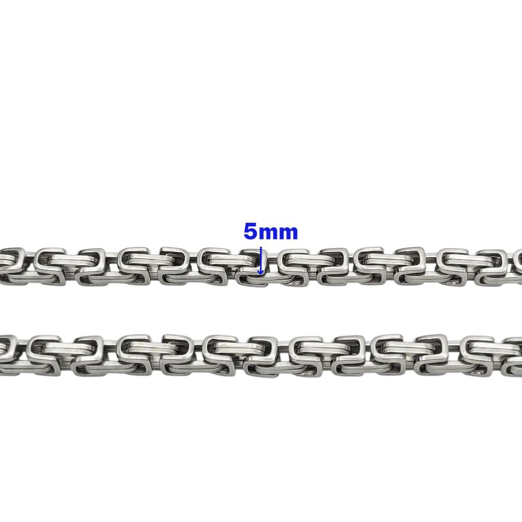 Silver stainless steel chain sold by the yard for jewelry making