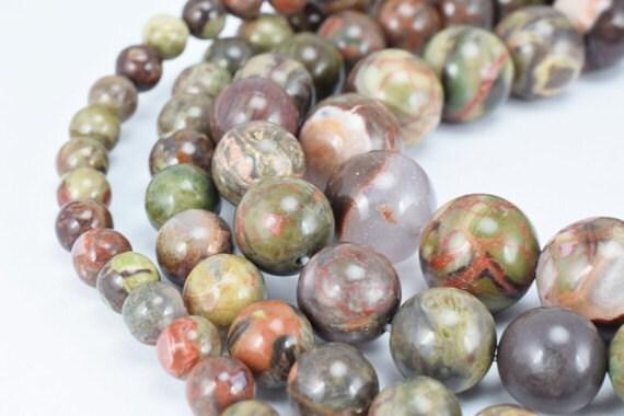 Natural Ocean Agate Gemstone Beads Gemstone Round Beads 6mm,8mm,10mm,12mm Natural Stones Beads Healing chakra stones Jewelry Making