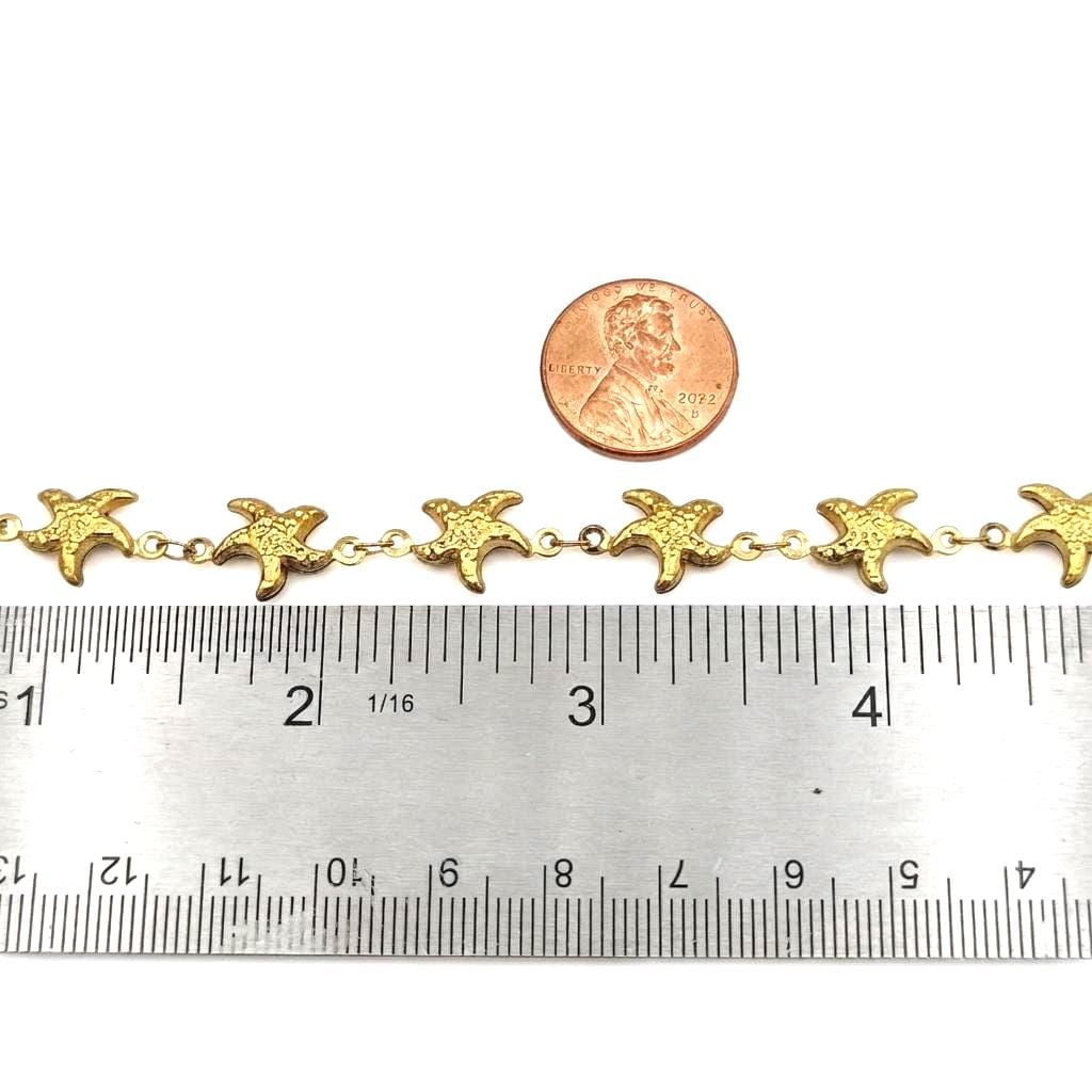 Gold stainless steel chain for DIY ocean inspired jewelry
