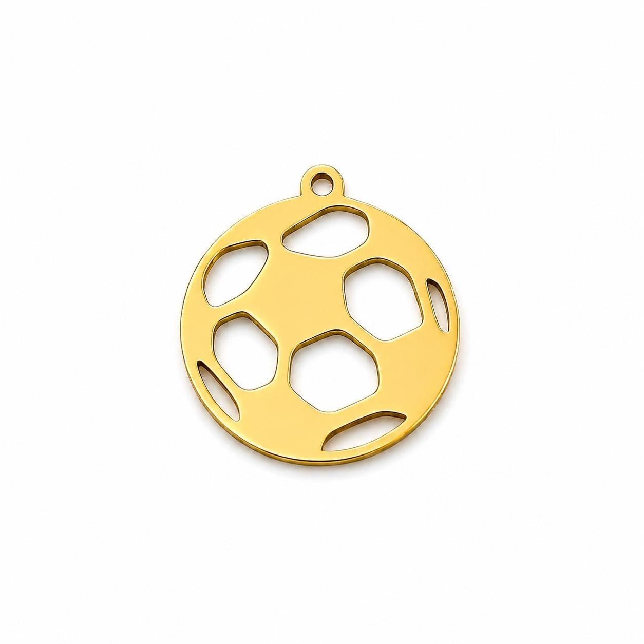 Football cutout pendant charm for keychains and bag accessories