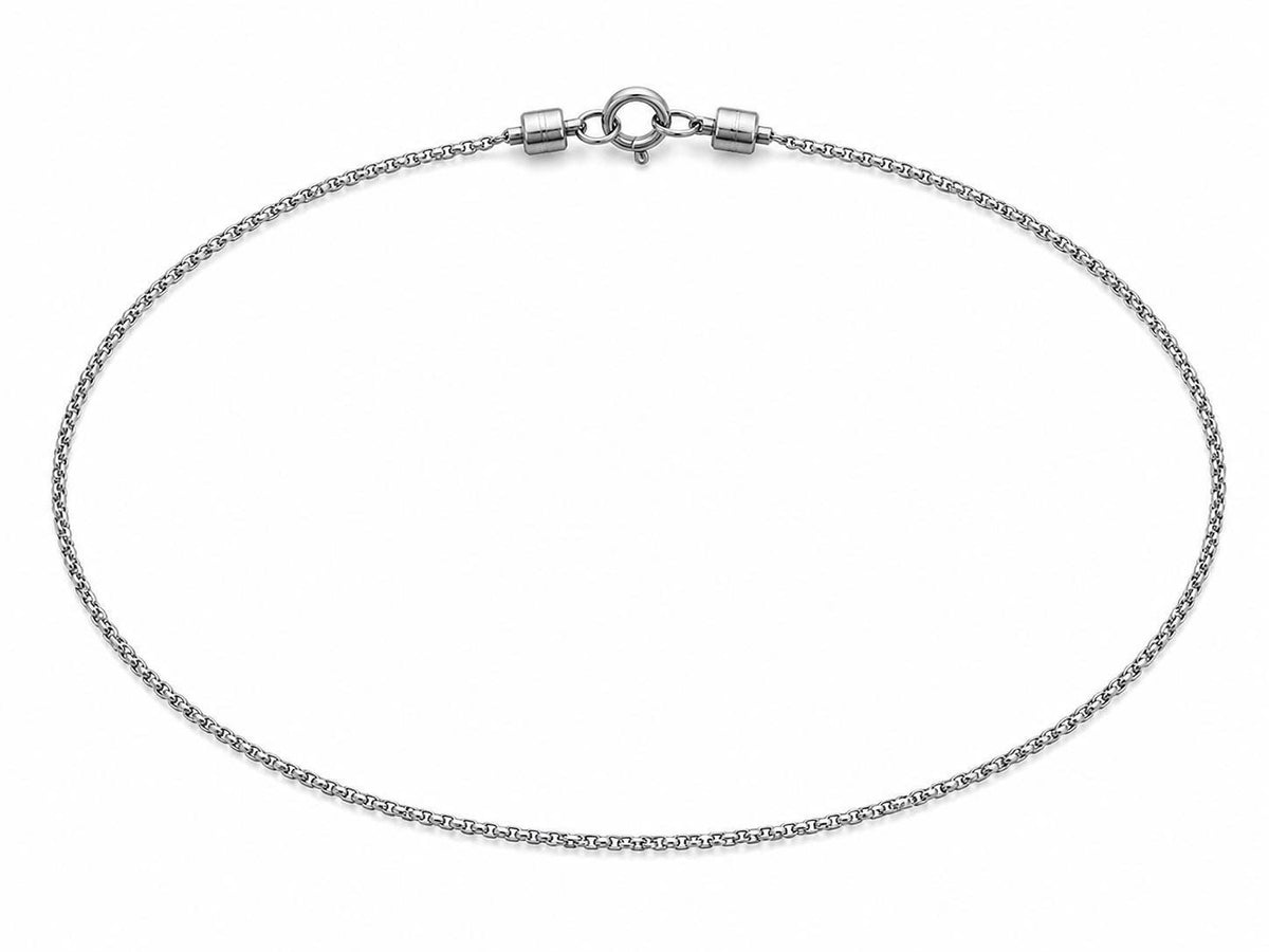 Demonstration of a 4mm stainless steel crimp connector being used as a secure clasp ending on a DIY jewelry wire bracelet project.