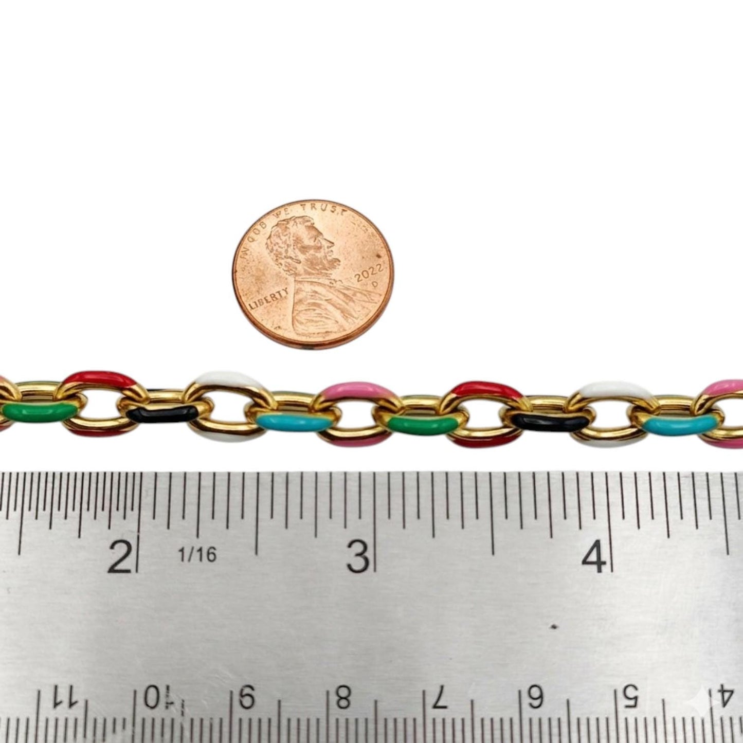 Multicolor chain supply for handmade bracelets necklaces and accessories