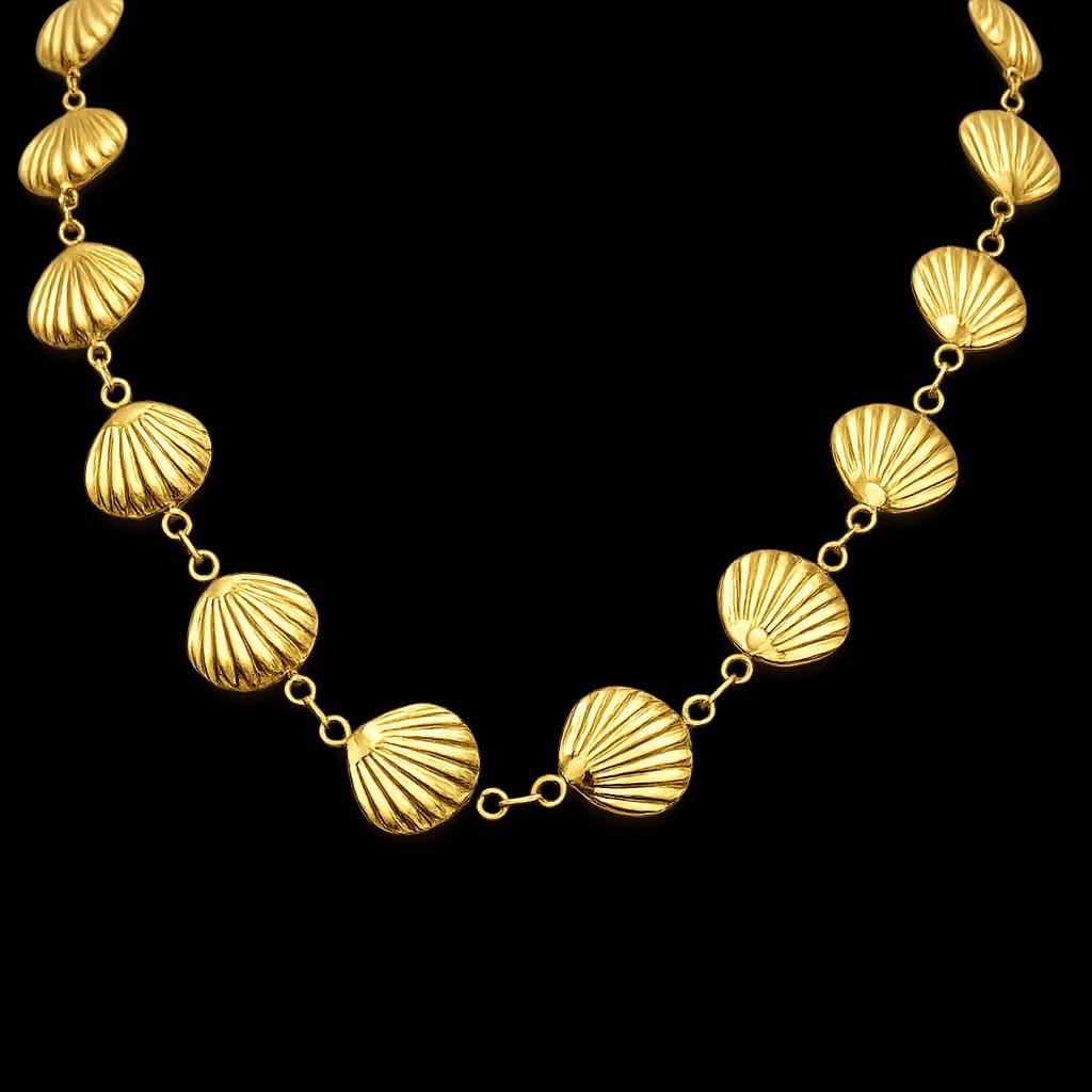 gold shell chain