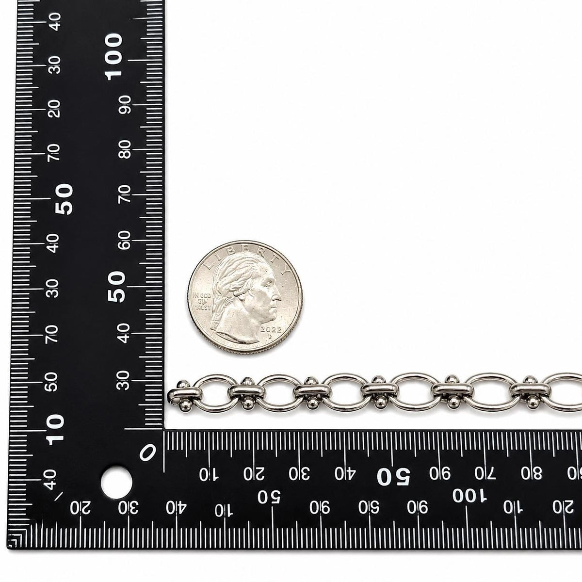 Stainless steel link chain sold by 1 yard or 11 yards roll for DIY jewelry projects