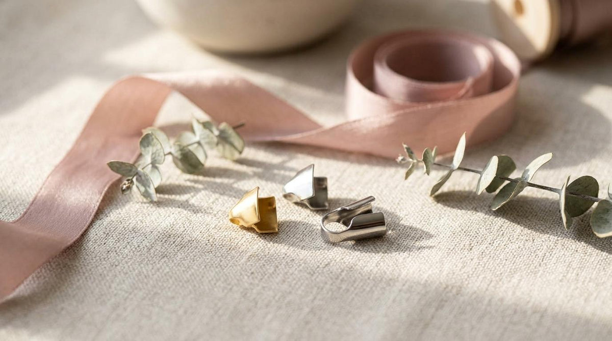 Stainless Steel Crimp Ends for Jewelry Making, Gold & Silver Cord End Caps, Bracelet Necklace Findings, Jewelry Connector Ends