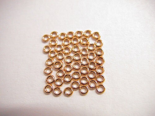 12mm Open Jump Ring as as Gold Filled* tarnish resistant, GF7010, 17 gauge jewelry making supplies - detail image 2