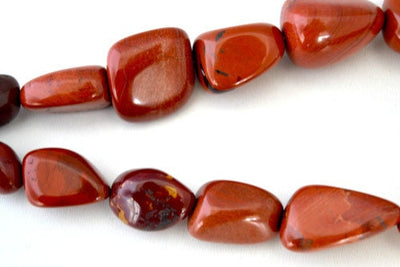 Mixed Sized Red Jasper Stones, Sold by 1 strand of 19pcs, 1mm hole opening, 148.6grams/pk jewelry making supplies