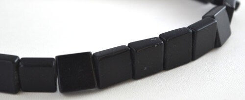 Square Onyx Gemstone Beads 1 strand 20 PCs Size 12mm Hole Size 1mm Natural, healing, chakra, birthstone for Jewelry Making...
