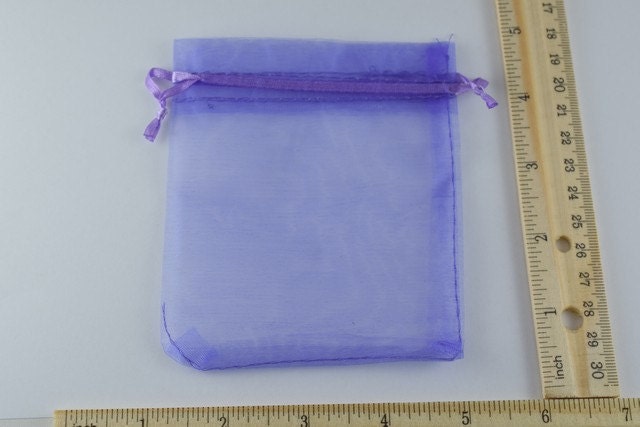 12 Organza Jewelry Gift Bags 3x4 for Jewelry, Party Wedding Favors,Colors jewelry making supplies - detail image 2