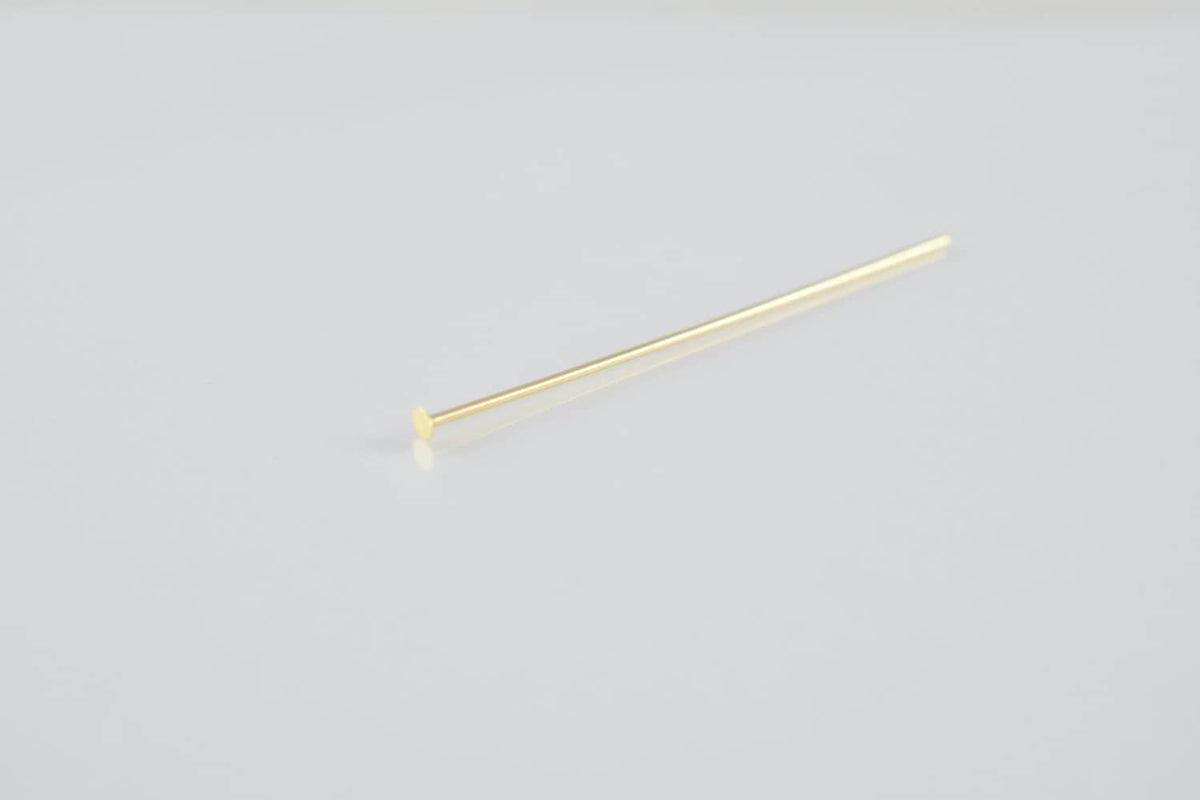 1.5" Inch Flat Head Pin Gold Filled 14k 36mm thickness 1mm GF6107 jewelry making supplies