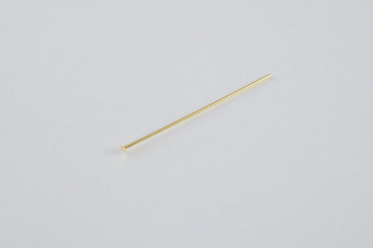 1.5" Inch Flat Head Pin Gold Filled 14k 36mm thickness 1mm GF6107 jewelry making supplies - detail image 2