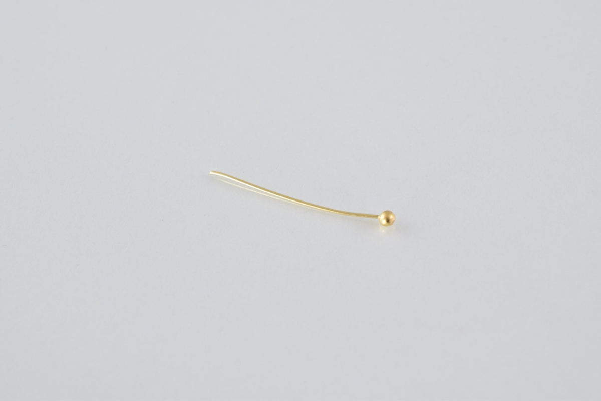 1" Inch Round Head Pin Gold Filled EP 14k 25mm thickness 1mm GF6003 jewelry making supplies - detail image 3