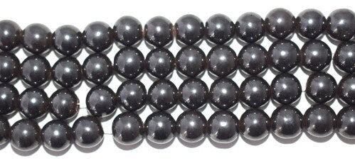 10mm Hematite Gemstone Magnetic Round Stone Beads  (B) natural stone ,healing stone, chakra stones for Jewelry Making. # 0...