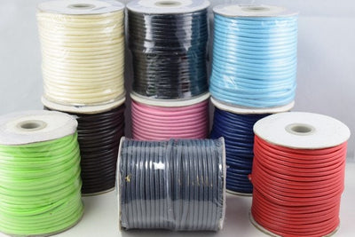 Polyester Wax Cotton Thread one color 3mm cord for jewelry or fashion making jewelry making supplies - detail image 2