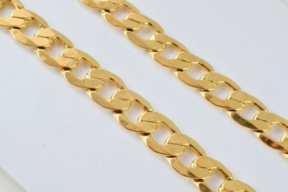 18K as Gold Filled* Chain 17.5" Inch Link size 17x12mm #M(CG168) jewelry making supplies - detail image 2