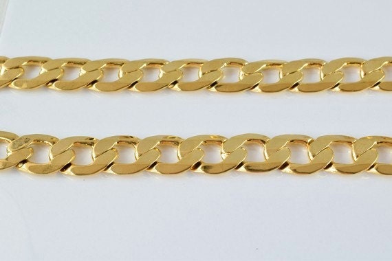 18K as Gold Filled* Chain 17.5" Inch Link size 17x12mm #M(CG168) jewelry making supplies - detail image 3