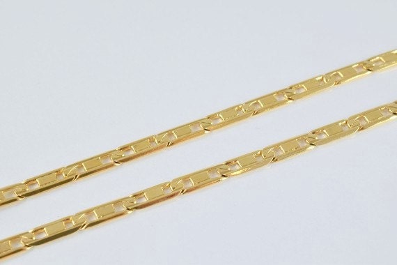 18K as Gold Filled* Chain 16" Inch Cg157 jewelry making supplies - detail image 2