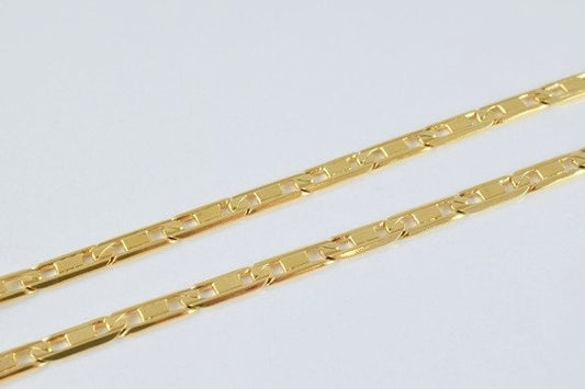 18K as Gold Filled* Chain 16" Inch Cg157 jewelry making supplies - detail image 2