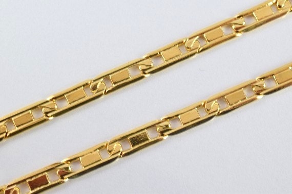 18K as Gold Filled* Chain 16" Inch Cg157 jewelry making supplies - detail image 4