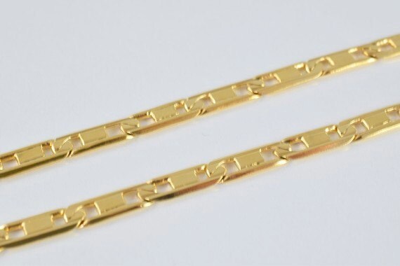 18K as Gold Filled* Chain 16" Inch Cg157 jewelry making supplies - detail image 5