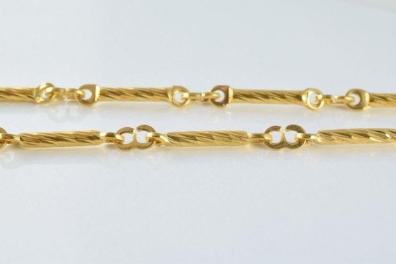 18K as Gold Filled* Chain 17" Inch Cg27 jewelry making supplies - detail image 3