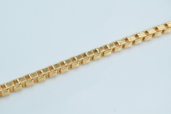 Pinky 18K as Gold Filled* Box Chain 17.5" Inch, 18K as Gold Filled* Chain Finding, For Jewelry Making CG38 jewelry making...