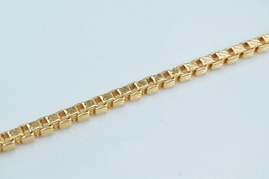 Pinky 18K as Gold Filled* Box Chain 17.5" Inch, 18K as Gold Filled* Chain Finding, For Jewelry Making CG38 jewelry making...