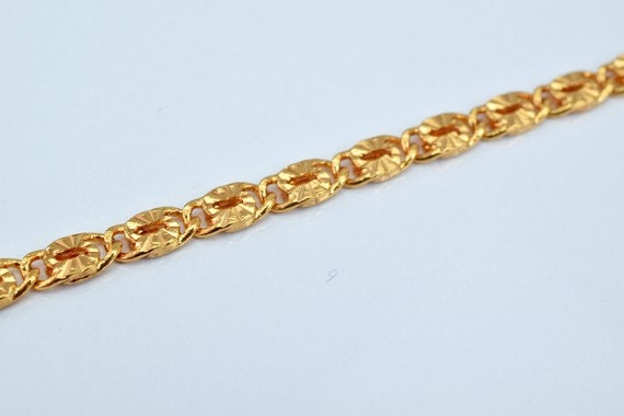 18K as Gold Filled* Chain 16.5" Inch Square Cg37 jewelry making supplies