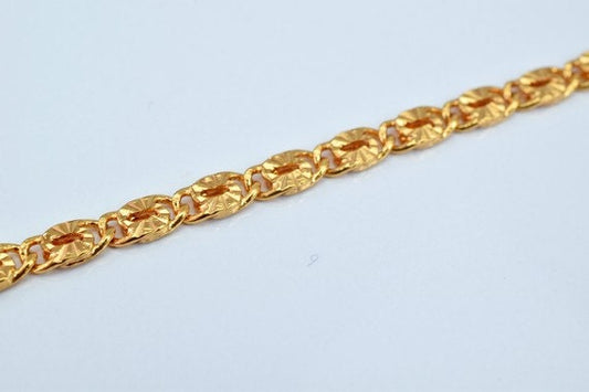 18K as Gold Filled* Chain 16.5" Inch Square Cg37 jewelry making supplies