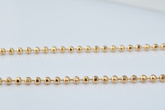 18K Pinky as Gold Filled* Chain 17.25" Inch Square Cg8 jewelry making supplies - detail image 2