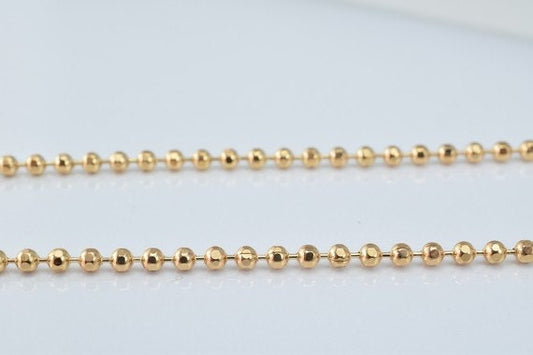 18K Pinky as Gold Filled* Chain 17.25" Inch Square Cg8 jewelry making supplies - detail image 2