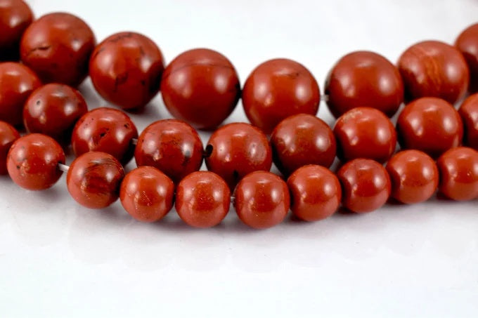 new red jasper gemstone round beads 4 mm 6 mm 8 mm 10 mm chicken blood loose beads birthstone natural beads for jewelry ma...