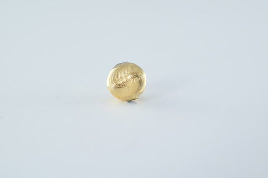Gold Filled Alternative EP Diamond Cut Ball Bead: Classic Gold Tone - Durable Electroplated , 4mm Round Spacer
