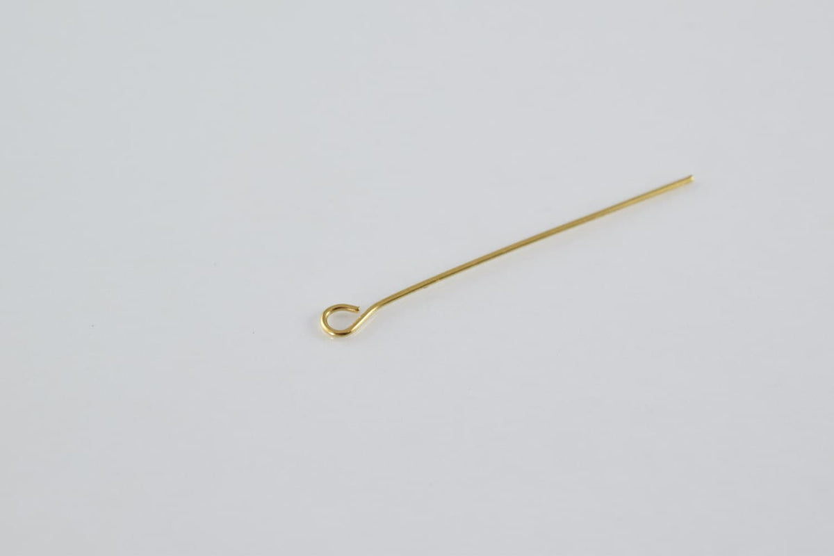 1.25" Inch Eye Pin Gold Filled 18k  thickness 1mm GF6204 jewelry making supplies