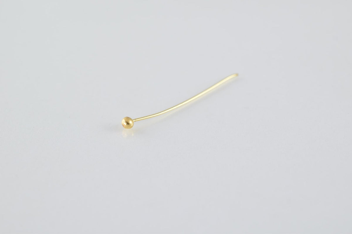 1" Inch Round Head Pin Gold Filled EP 14k 25mm thickness 1mm GF6003 jewelry making supplies - detail image 5