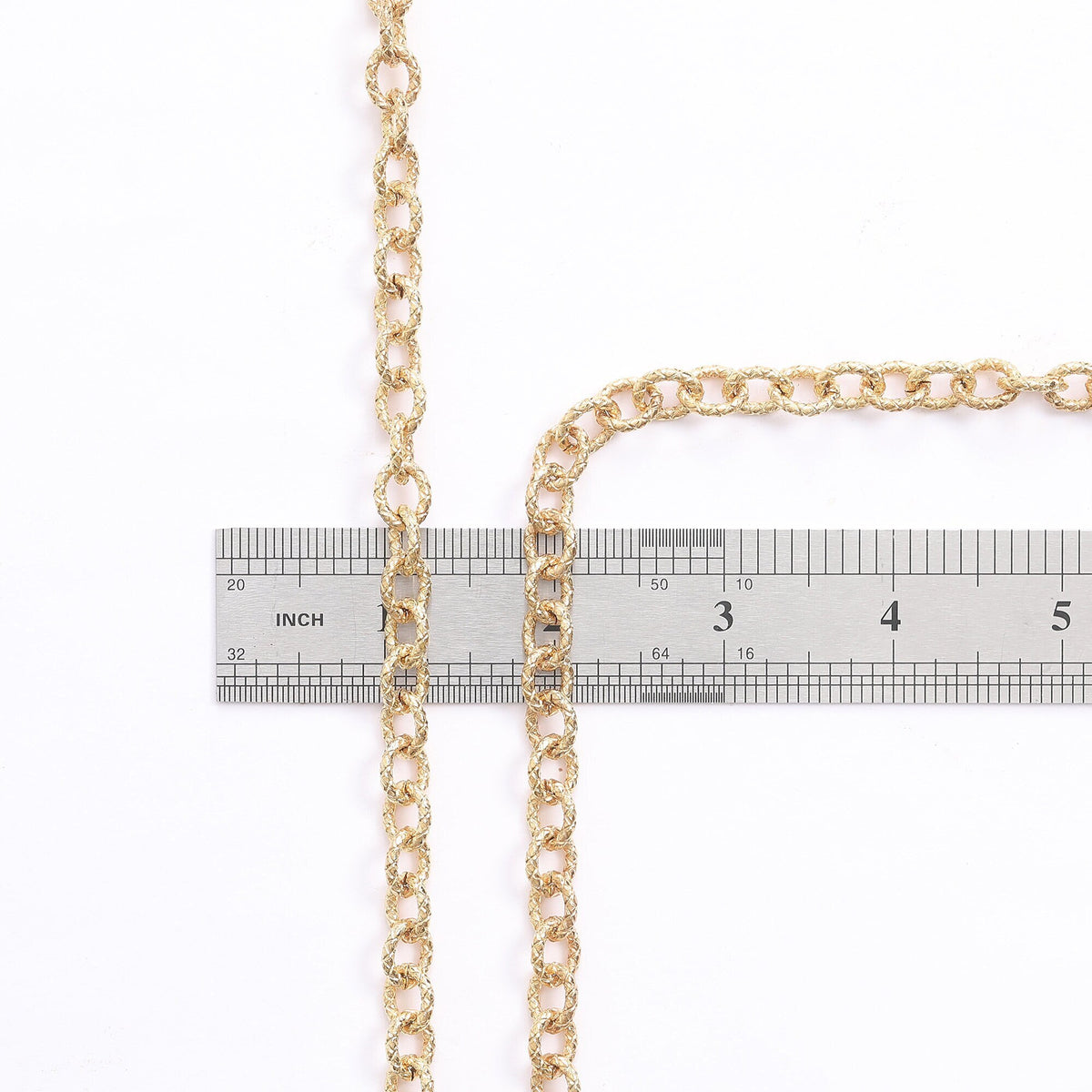 9mm Gold Plated chain cable chain/oval link chain 18k Gold Plated chain diamond cut findings sold by foot for jewelry making gfc089