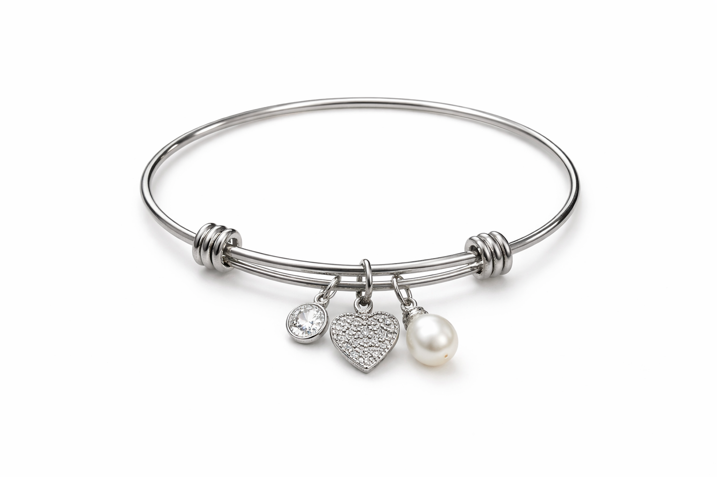 Stainless Steel Bangle Adjustable Bracelet Base - Durable Metal Bangle 2mm Wire Thickness