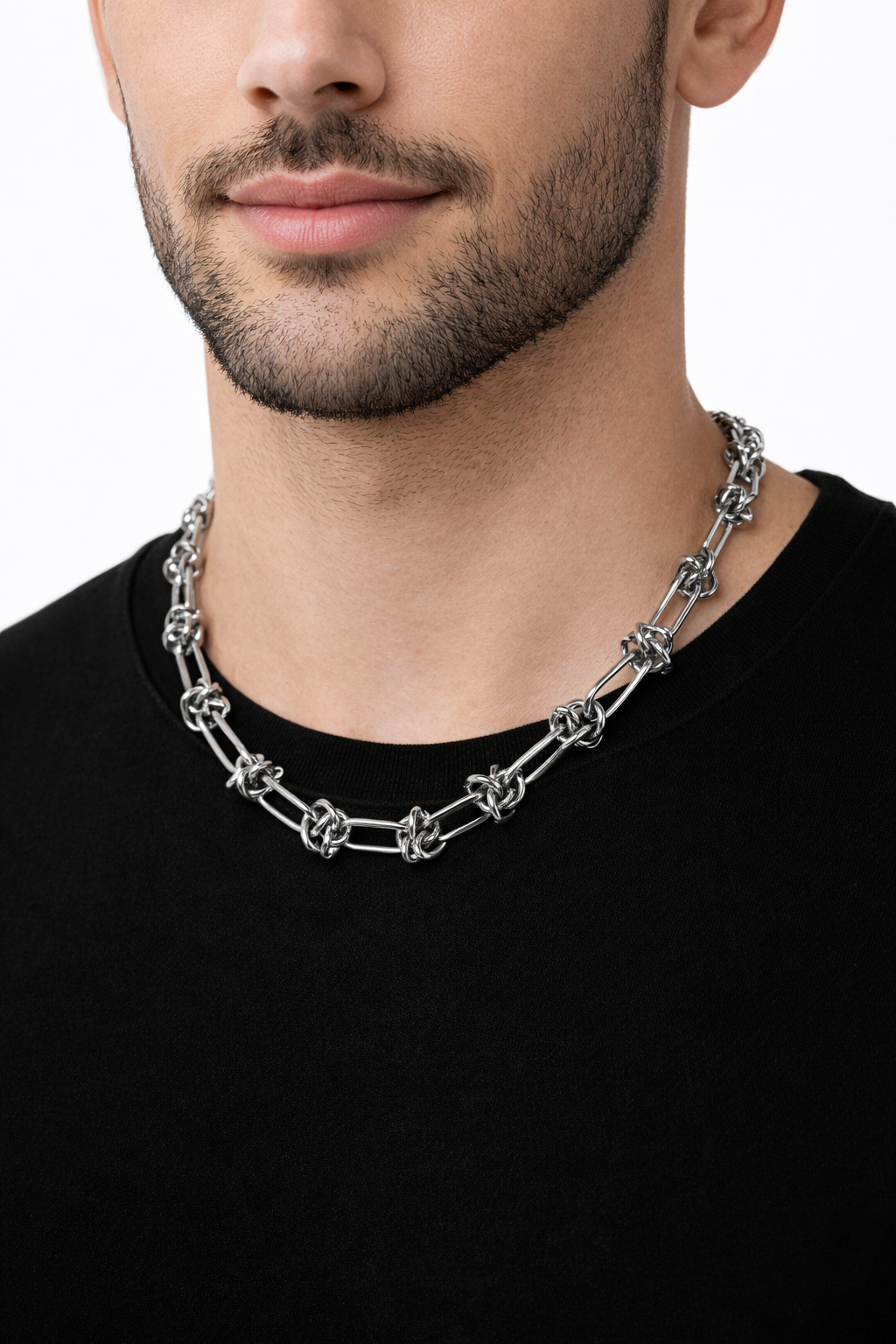 Chunky Chain Necklace – Gold Plated & Silver Stainless Steel Chain by Yard
