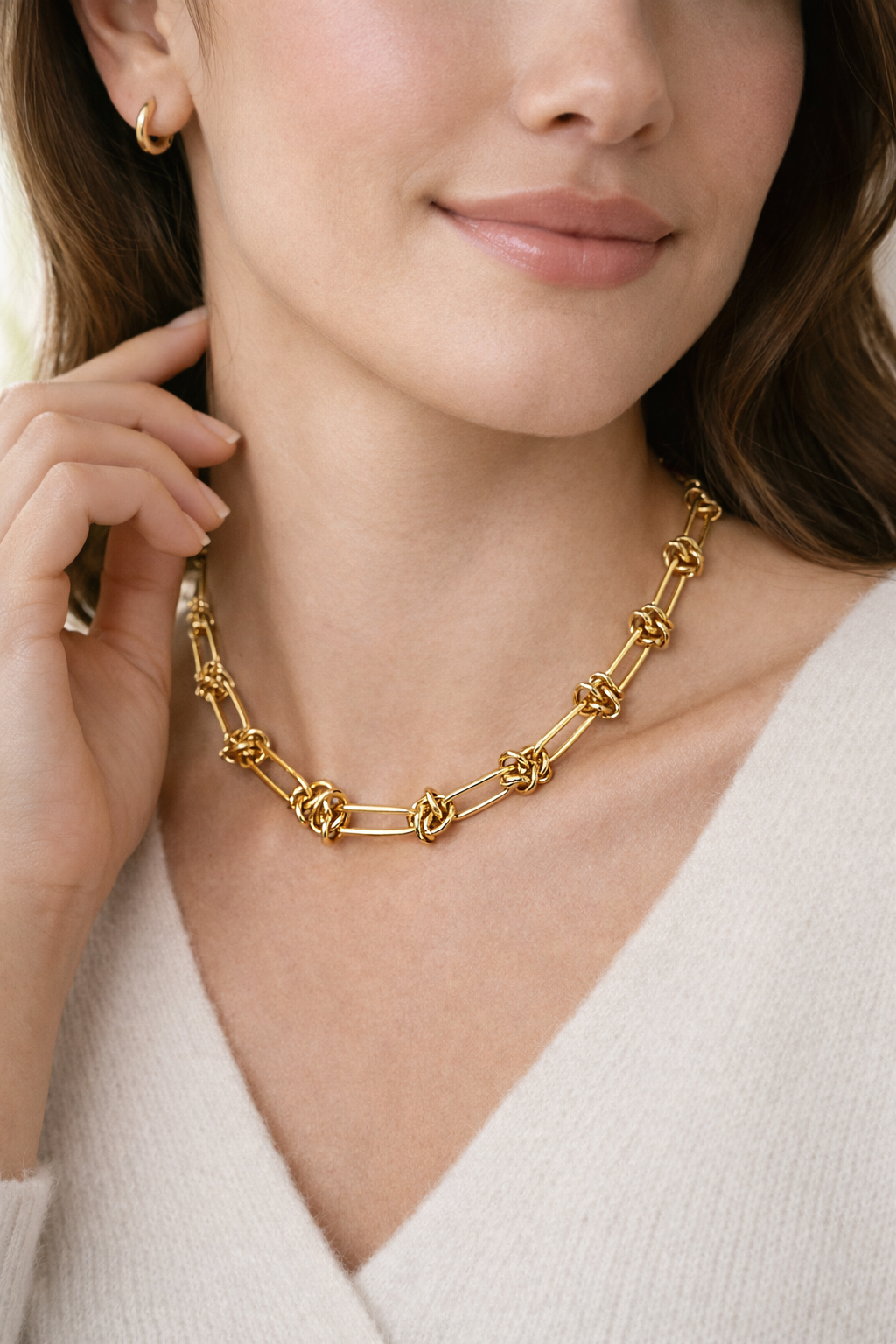 Chunky Chain Necklace – Gold Plated & Silver Stainless Steel Chain by Yard