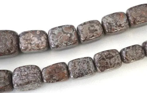 Brown Snowflake Obsidian Mixed Stone Sized Beads, Sold by 1 strand of 23pcs, 1.5mm hole opening, 156.8grams/pk - BeadsFindingDepot